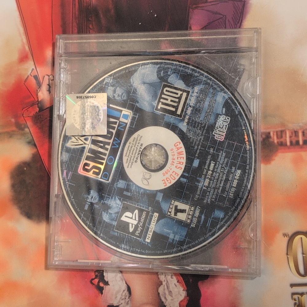 WWF Smackdown THQ Sony PlayStation 1 Wrestling Video Game Y2K 2000 Retro Vintage